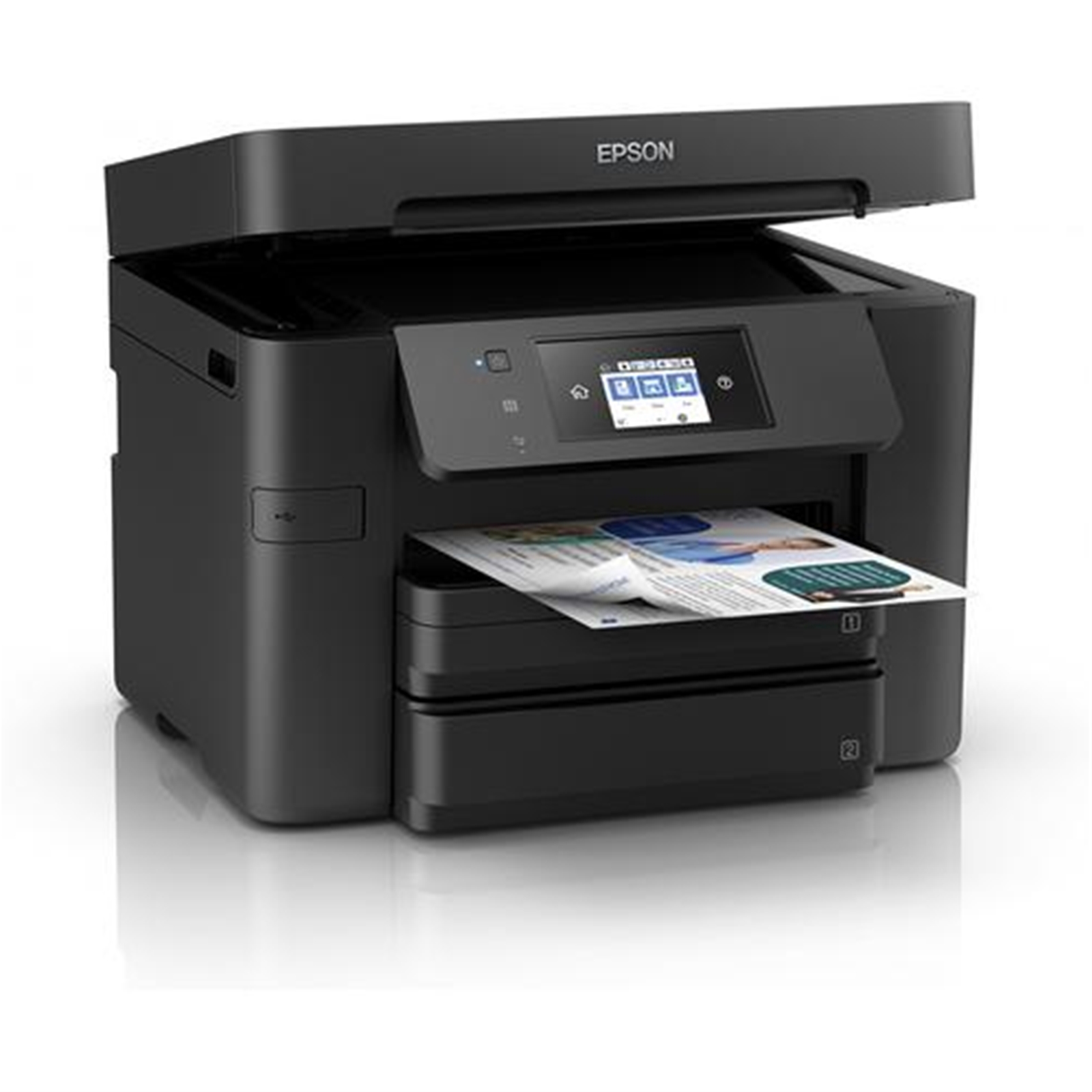 Epson WorkForce Pro WF-4830DTWF C11CJ05401 Inkjet Printer, A4, Wireless, Touchcreen, All-in-One inc Fax, Ethernet, Double Sided Print