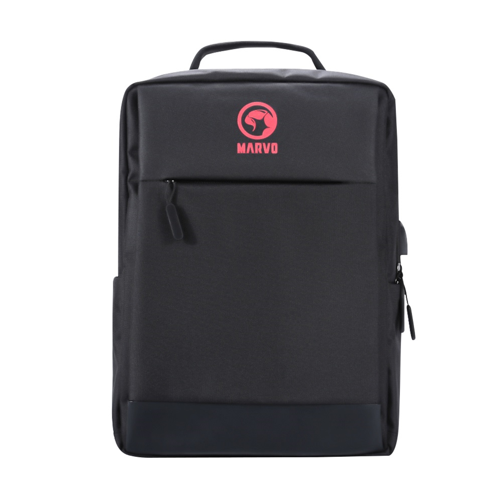 Marvo Laptop 15.6 inch Backpack with USB Charging Port, Waterproof Durable Fabric, Max Load 20kg, Black
