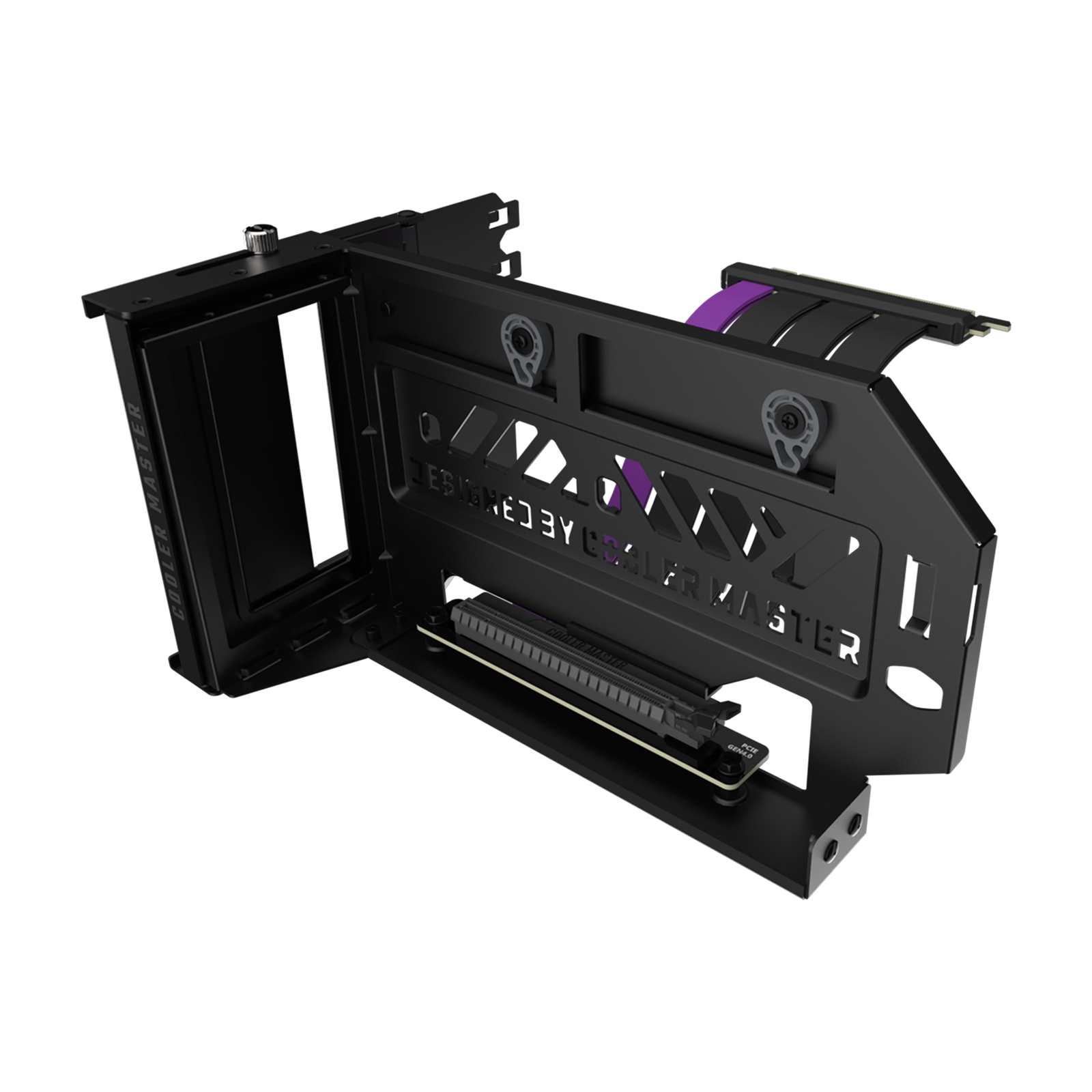 Cooler Master Vertical Graphics Card Holder Kit V3 Black Version, 165mm PCIe 4.0 x16 Riser Cable Included, Compatible with ATX & Micro ATX Cases, Toolless Adjustable Design, Premium Materials with 42% Increased Durability