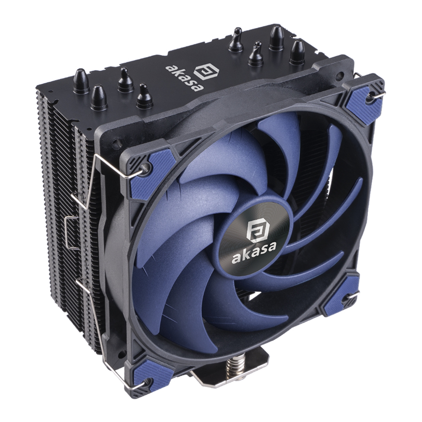 Akasa Alucia H4 Plus CPU Air Cooler, 120mm Fan, Aluminium Fins, 4x Copper Heatpipes, Intel 1700/1200,115X,2066/11, AM4