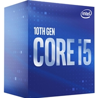 Intel Core i5 10400F 6 Core Processor Processor 12 Threads, 2.9GHz up to 4.3Ghz Turbo Comet Lake Socket LGA 1200 12MB Cache, 65W, Cooler, No Graphics
